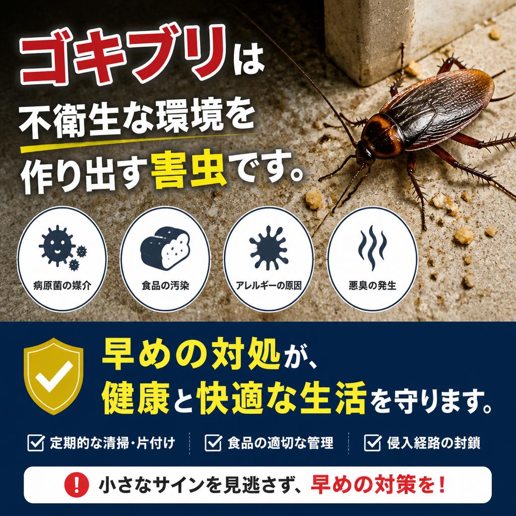 なぜゴキブリ駆除が重要なのか？
