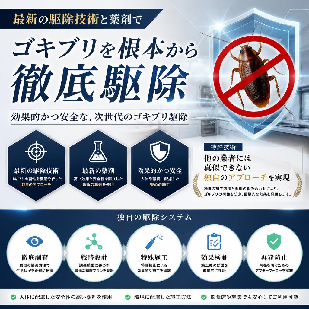 2. 進化したゴキブリ駆除技術