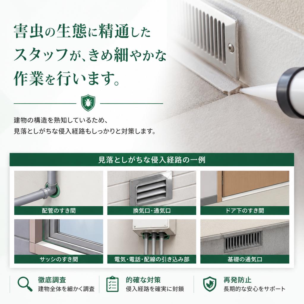 5. 専門スタッフによる丁寧な施工