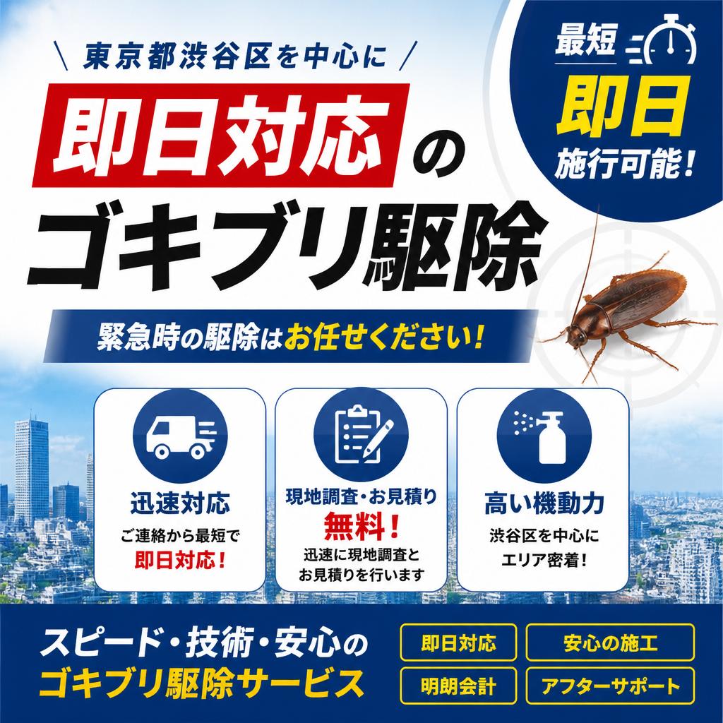即日対応の駆除サービス