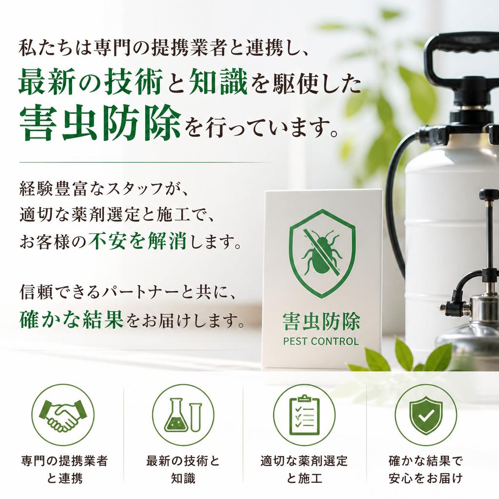 提携業者との連携で安心のサービス