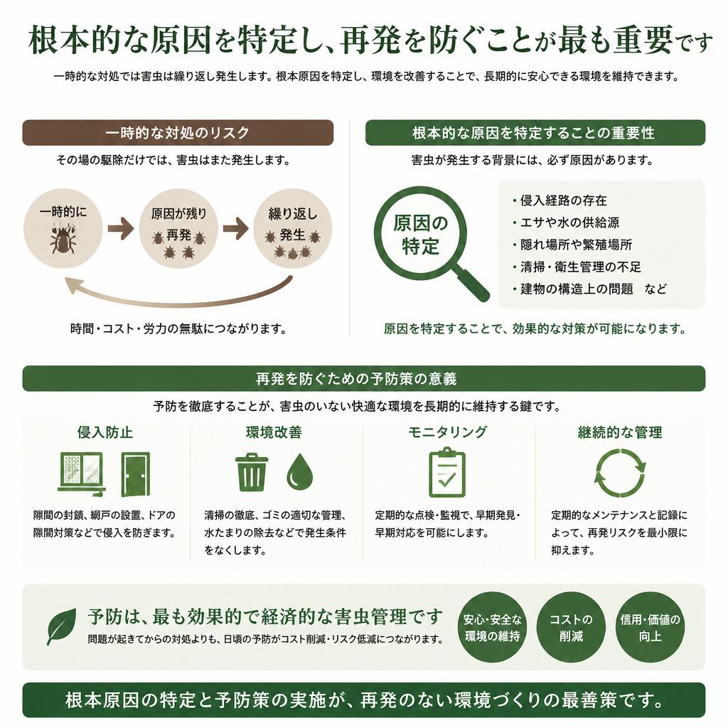 2. 根本的なゴキブリ対策の重要性