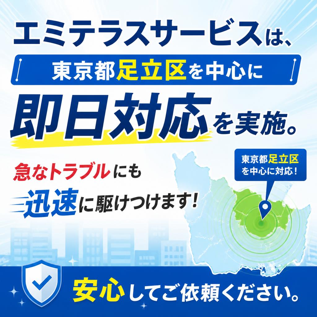 即日対応の安心感
