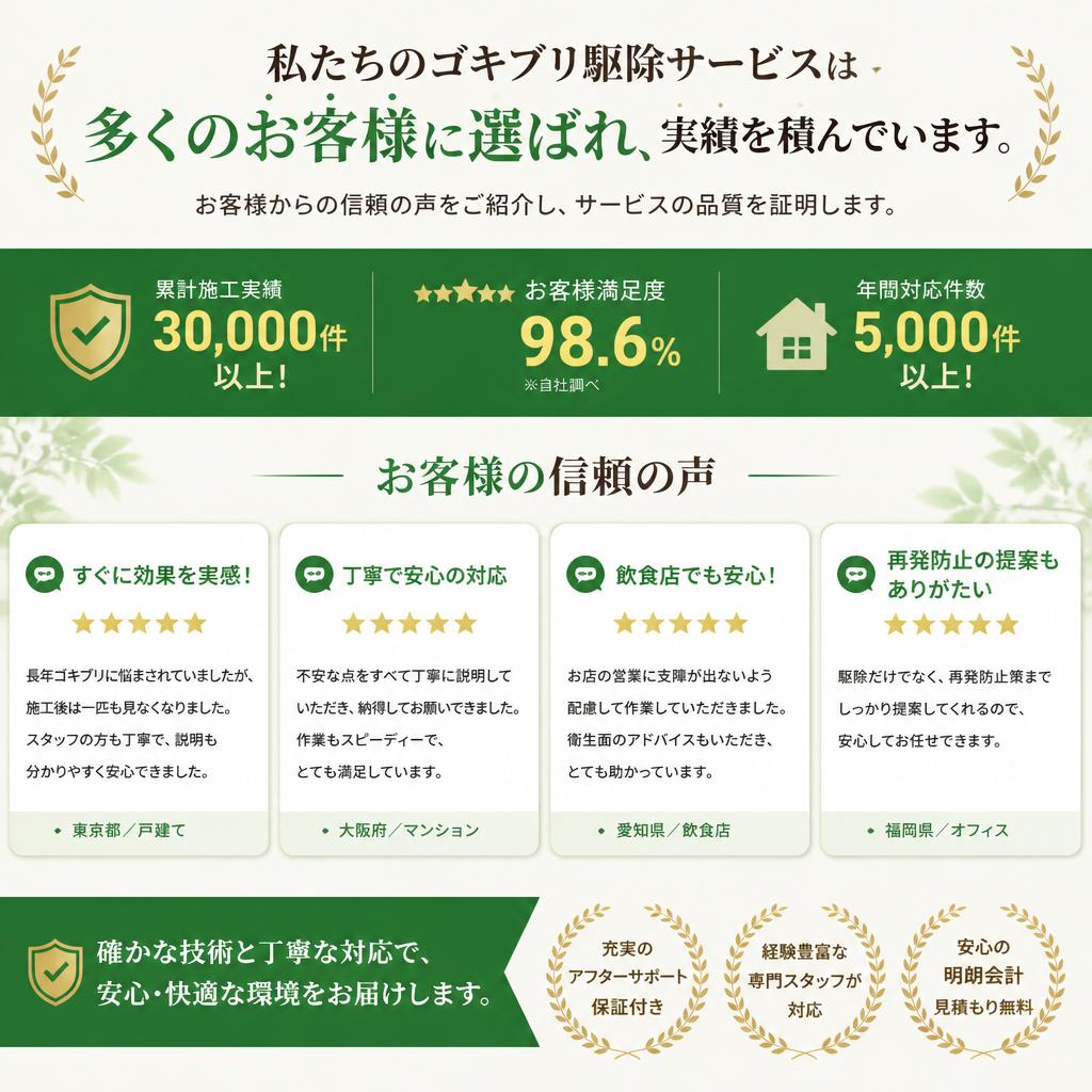 施工実績とお客様の声