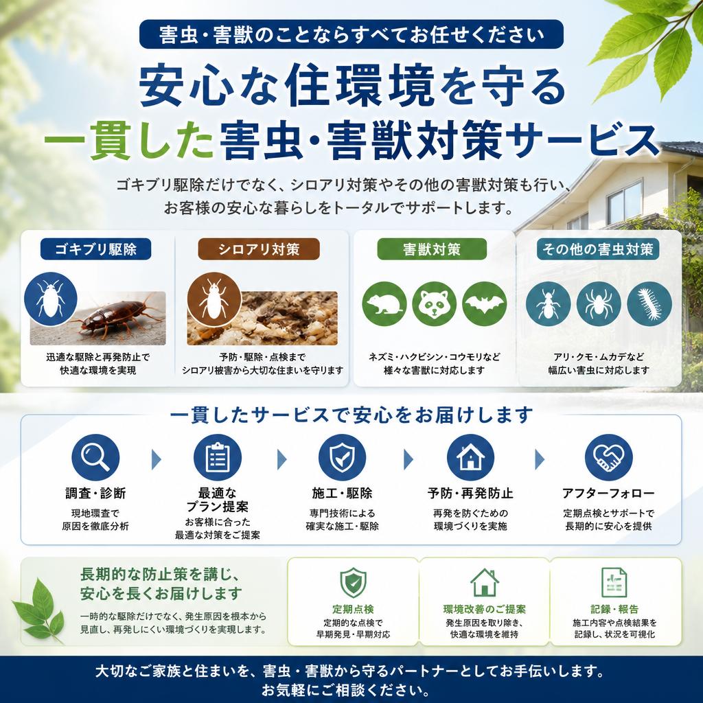 シロアリ対策と害獣対策の両立