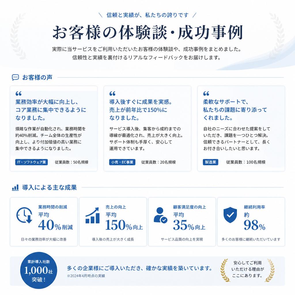お客様の声