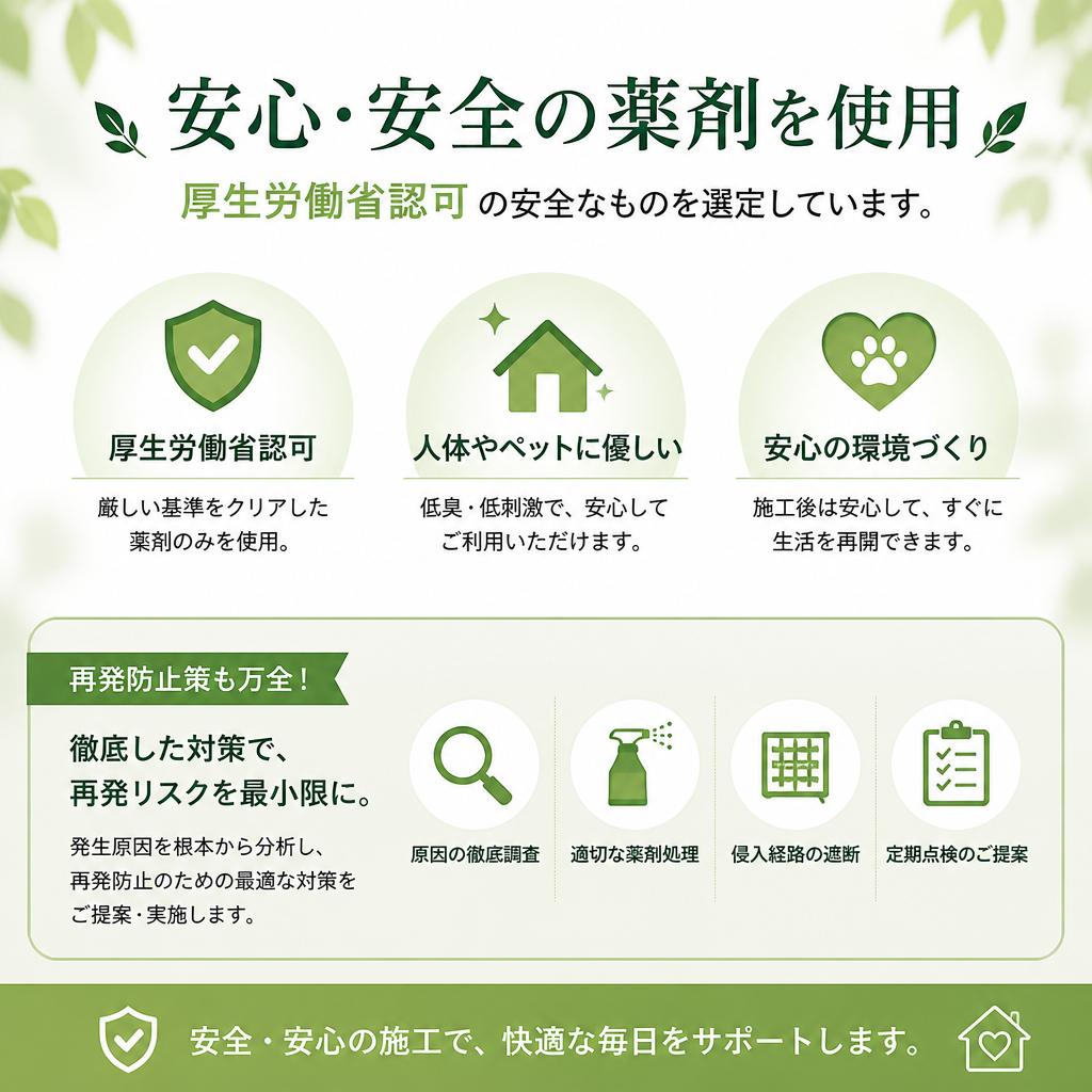 安全で効果的な駆除方法