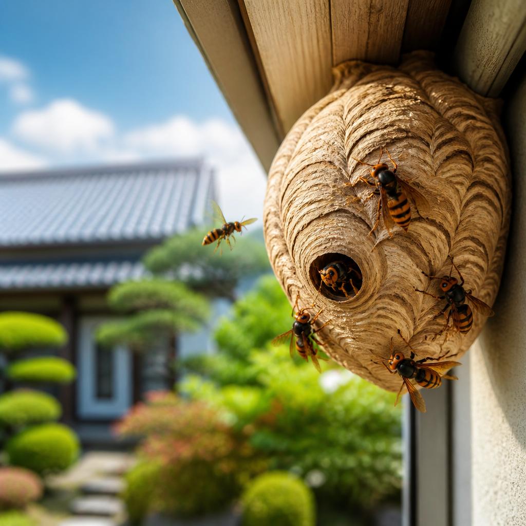 あなたの家を守る！朝倉市のスズメバチ駆除専門